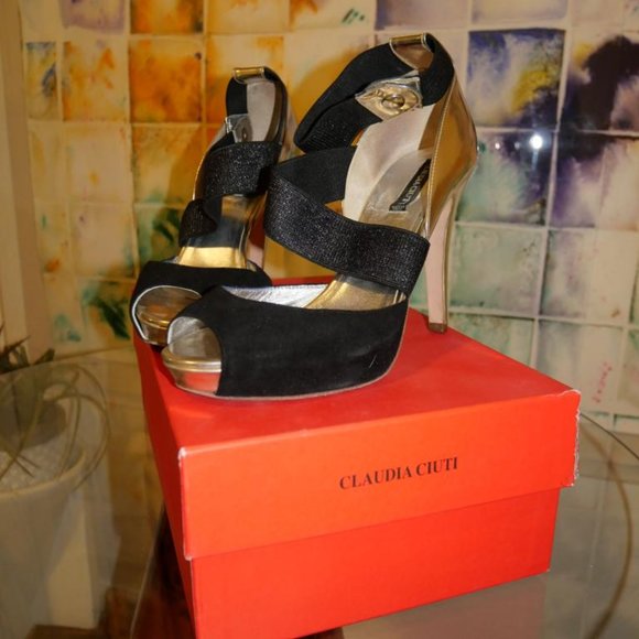 High heel sandals, CLAUDIA CIUTI , Sz 7 (37EURO) - Picture 2 of 8